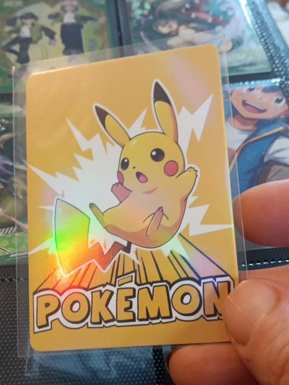 Pokemon Venusaur Card with Green Artwork and Pink Frame